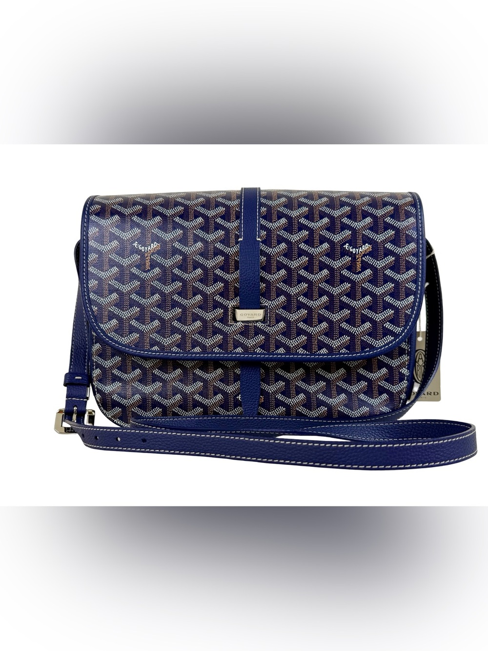 GOYARD BELVEDERE MM BAG IN BLUE - Picture 2 of 12